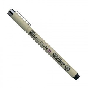 SAKURA PIGMA Micron Pen 01 Micron 0.25mm Black