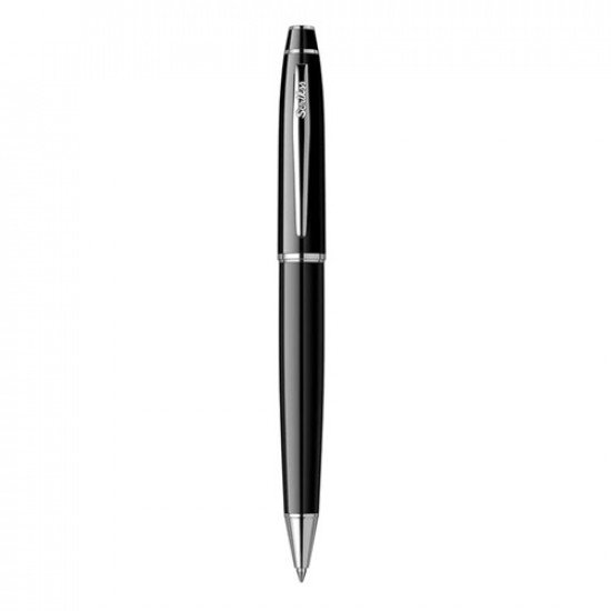 Ballpoint Pen SCRIKSS 35 Black Chrome Blue Ink Ballpoint Pen SCRIKSS 35 Black Chrome Blue Ink