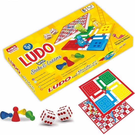 Ankit Ludo with Snakes and Ladders 2 in 1 Game Ankit Ludo with Snakes and Ladders 2 in 1 Game