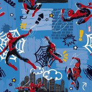 Marvel Gift Wrapping Paper 2m x 70cm Spiderman Blue