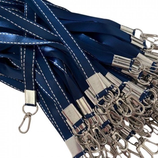 Card Holder Rope Blue Embroidered White Thread Iron Hanger Card Holder Rope Blue Embroidered White Thread Iron Hanger