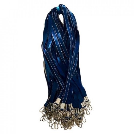 Card Holder Rope Blue Embroidered White Thread Iron Hanger Card Holder Rope Blue Embroidered White Thread Iron Hanger