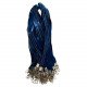 Card Holder Rope Blue Embroidered White Thread Iron Hanger Card Holder Rope Blue Embroidered White Thread Iron Hanger