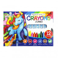Wax Crayons Colors Jumbo 12 Colors Smile Kids