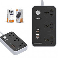 LDNIO SK3469 PD20W 2M Fire Resistant Power Strip with 3 Sockets and 3 USB Ports