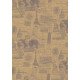Kraft Gift Wrapping Paper 2m x 70cm Landmarks of Countries Kraft Gift Wrapping Paper 2m x 70cm Landmarks of Countries
