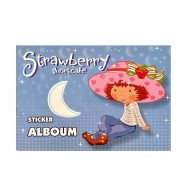 Notebook For Keeping Stickers In The Shape Of Strawberry Shortcake Blue Notebook For Keeping Stickers In The Shape Of Strawberry Shortcake Blue