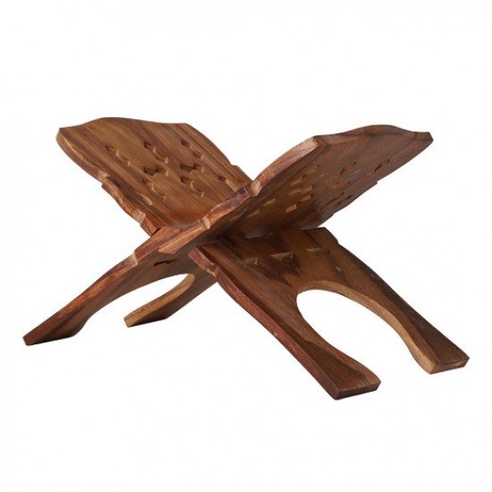 Wooden Engraved Floor Quran Stand, Large Size 18 Inches Wooden Engraved Floor Quran Stand, Large Size 18 Inches