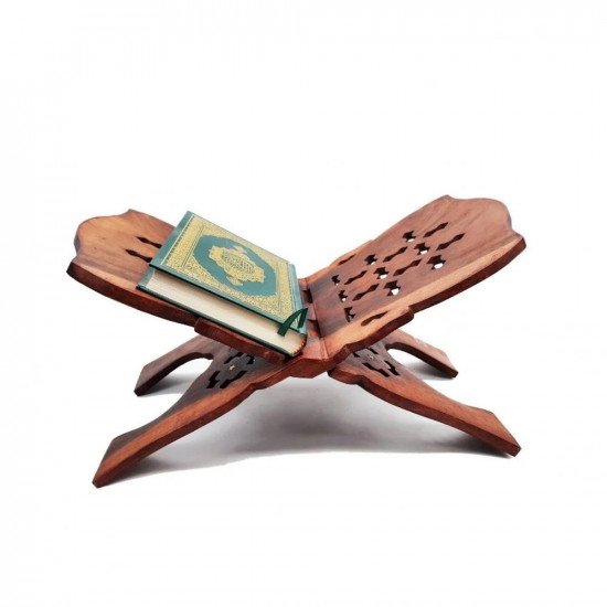 Wooden Engraved Floor Quran Stand, Large Size 18 Inches Wooden Engraved Floor Quran Stand, Large Size 18 Inches