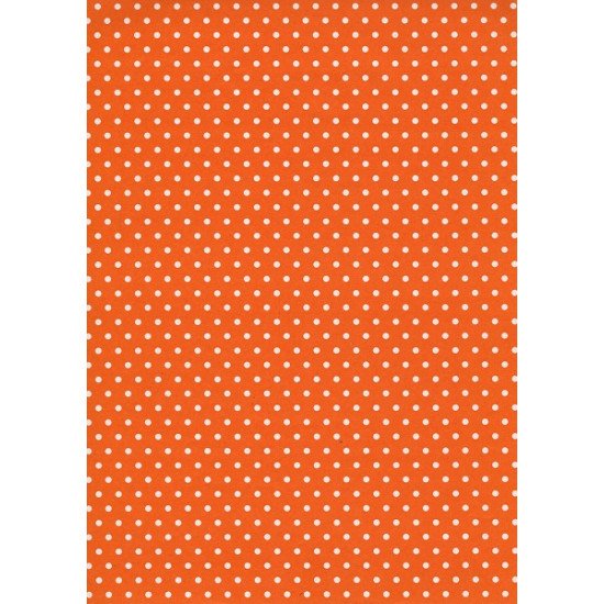 Gift Wrapping Paper White Dot, 1m x 70 cm, Orange Gift Wrapping Paper White Dot, 1m x 70 cm, Orange