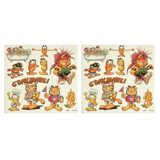 Garfield Kids Stickers 2 Pieces Shape 1 Garfield Kids Stickers 2 Pieces Shape 1
