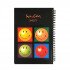  Spiral Notebook Lined Smiley A5 100 Sheets