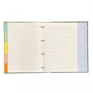 Comprehensive Notebook in the Form of a File, 4 Rings, Green, BUSQUETS