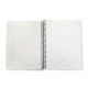 Wire Notebook English KESKIN 100 Sheets B5 Berries Design
