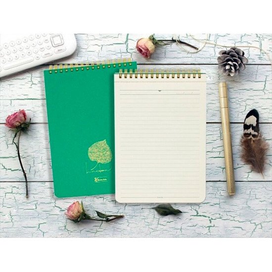 KESKIN 100 Sheet Lined A5 Wirebound Letter Book Linden KESKIN 100 Sheet Lined A5 Wirebound Letter Book Linden