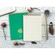 KESKIN 100 Sheet Lined A5 Wirebound Letter Book Linden KESKIN 100 Sheet Lined A5 Wirebound Letter Book Linden