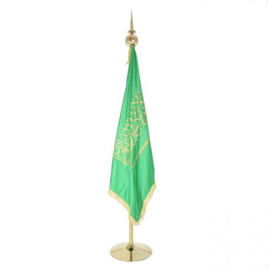 Large Gold Metal Flagpole with Arrowhead Large Gold Metal Flagpole with Arrowhead