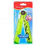 Folding Ruler Plastic 30cm KEROAD Assorted Colors