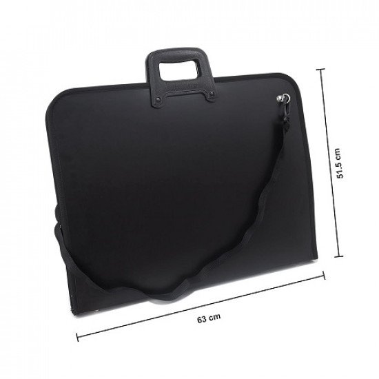 A2 Black Design Bag with Zipper 42 x 59 cm Isomars A2 Black Design Bag with Zipper 42 x 59 cm Isomars