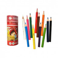 Wooden Color Box Circular SIMBA 12 Short Colors Wooden Color Box Circular SIMBA 12 Short Colors