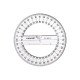 Circular Protractor 360° degree Transparent 12 cm Diameter COKAI Circular Protractor 360° degree Transparent 12 cm Diameter COKAI
