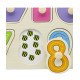 Educational Wooden Children's Toy English Numbers And Geometric Shapes