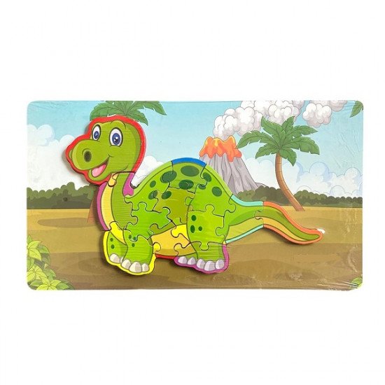 لعبة اطفال خشبية تعليمية بازل ديناصور شكل 4 لعبة اطفال خشبية تعليمية بازل ديناصور شكل 4