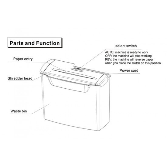 Shredder Machine Paper COMIX S202 Shredder Machine Paper COMIX S202