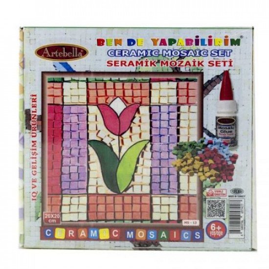 Ceramic Mosaic Set Tulip Rose ARTEBELLA 20*20 cm Ceramic Mosaic Set Tulip Rose ARTEBELLA 20*20 cm