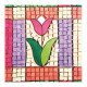 Ceramic Mosaic Set Tulip Rose ARTEBELLA 20*20 cm Ceramic Mosaic Set Tulip Rose ARTEBELLA 20*20 cm