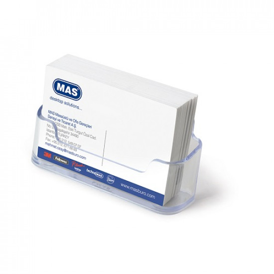 Business Card Holder MAS Plastic Transparent  