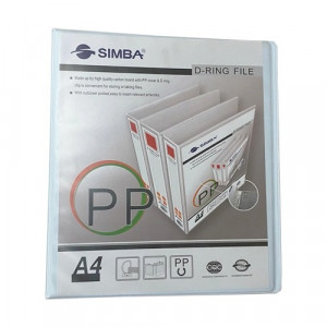 Ring Binder SIMBA 2 Binders 2 Inch (25mm) White A4