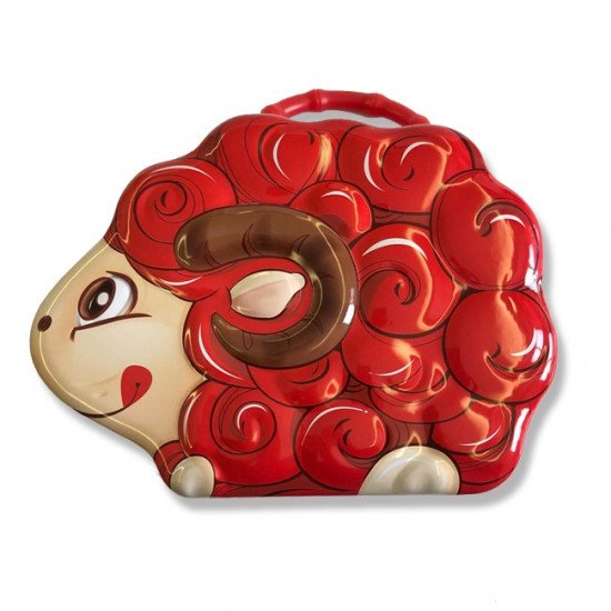 Iron Box with Lock and Handle for Children, Sheep Shape Iron Box with Lock and Handle for Children, Sheep Shape
