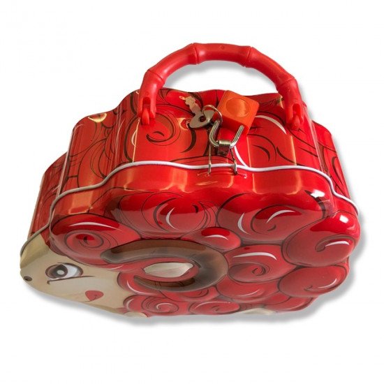 Iron Box with Lock and Handle for Children, Sheep Shape Iron Box with Lock and Handle for Children, Sheep Shape