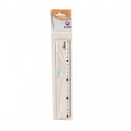 Ruler 20 cm RUNTOP Transparent