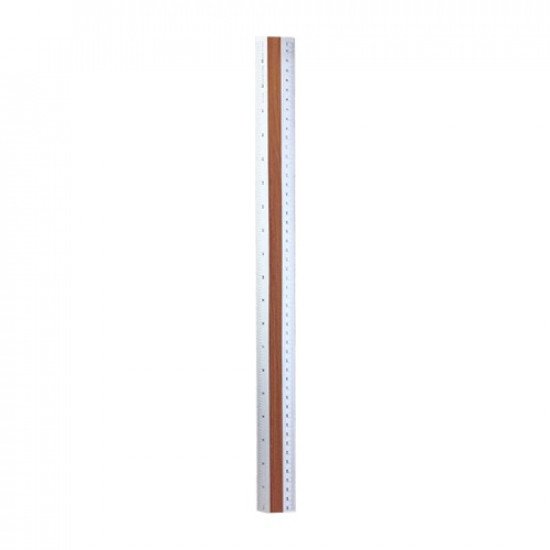 Aluminum Ruler 50 cm with Wood Edge Aluminum Ruler 50 cm with Wood Edge