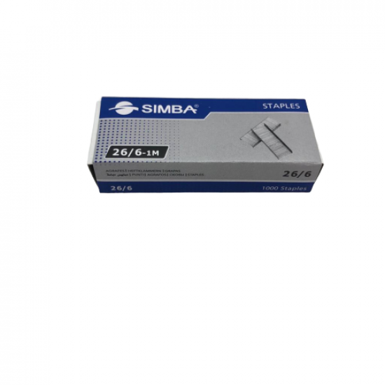 Staples SIMBA 1000 Pcs 26/6 Staples SIMBA 1000 Pcs 26/6