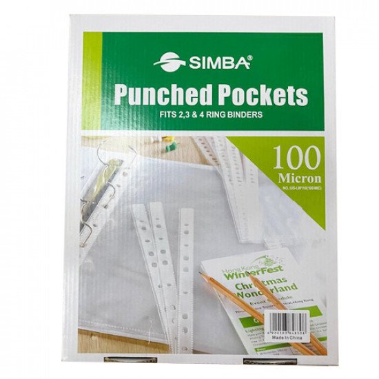 Punch Cheat Pocket SIMBA 100 Micron A4 Punch Cheat Pocket SIMBA 100 Micron A4