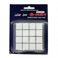Double side square foam SIMBA 25X25 mm 