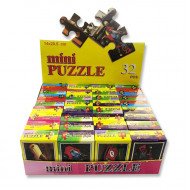 Puzzle Carton 32 Mini Boxes Assorted Cars Puzzle Carton 32 Mini Boxes Assorted Cars