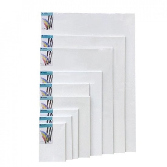 Canvas Board Rectangle 30x20 cm White