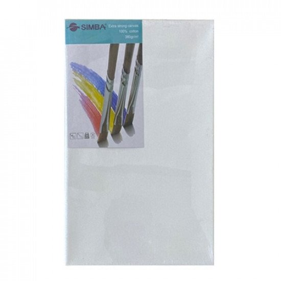 Canvas Board Rectangle 30x20 cm White
