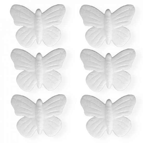 Foam Butterfly 9 cm 6 Pcs Foam Butterfly 9 cm 6 Pcs