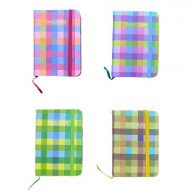 دفتر مذكرة 21x14 سم بحبل مسطر كاروهات اشكال