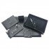 Office Set Black Luxury Leather 9 PCs Crocodile Design GULPAS 910