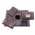 Office Set Burgundy Luxury Leather 7 PCs Crocodile Design GULPAS 915 Office Set Burgundy Luxury Leather 7 PCs Crocodile Design GULPAS 915