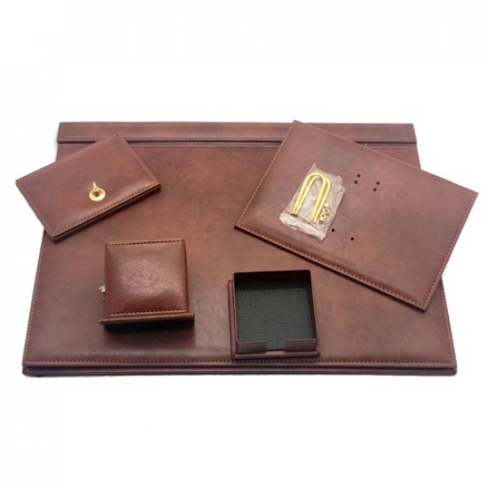 Office Set Brown Luxury Leather 5 PCs GULPAS 910 Office Set Brown Luxury Leather 5 PCs GULPAS 910