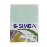  Paper For Card and Certification Light Blue A4 SIMBA 210 gm 25 Papers