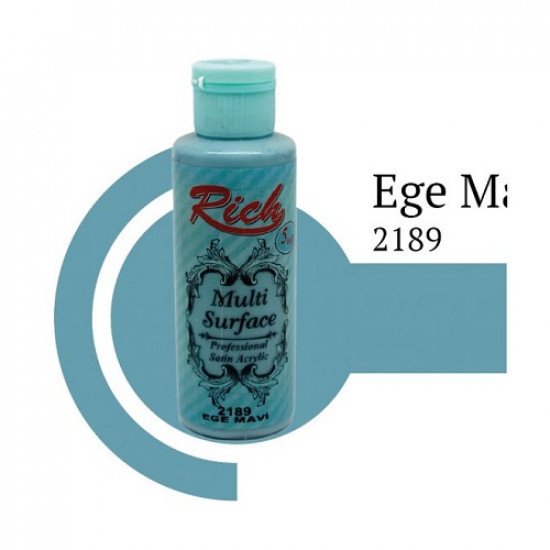 Multi Surface Paint Egean Blue 2189 RICH 130 ml Multi Surface Paint Egean Blue 2189 RICH 130 ml
