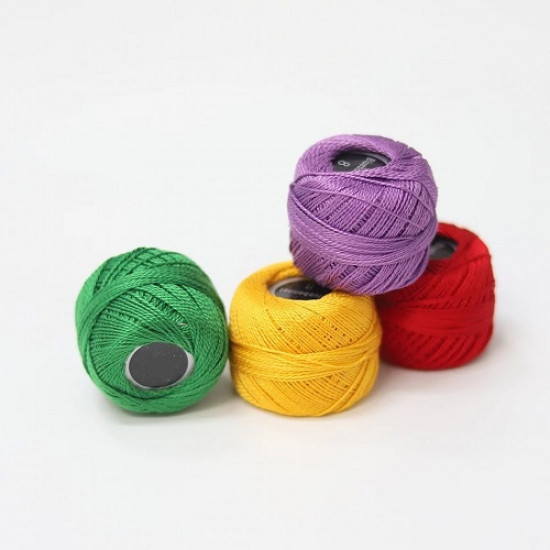 Cotton Thread Perlée Petroleum 10 gm Delta Cotton Thread Perlée Petroleum 10 gm Delta